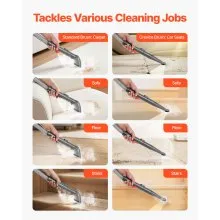 Portable Carpet Cleaner Machine Dual-Water Tank 11.5Kpa Upholstery Cleaner