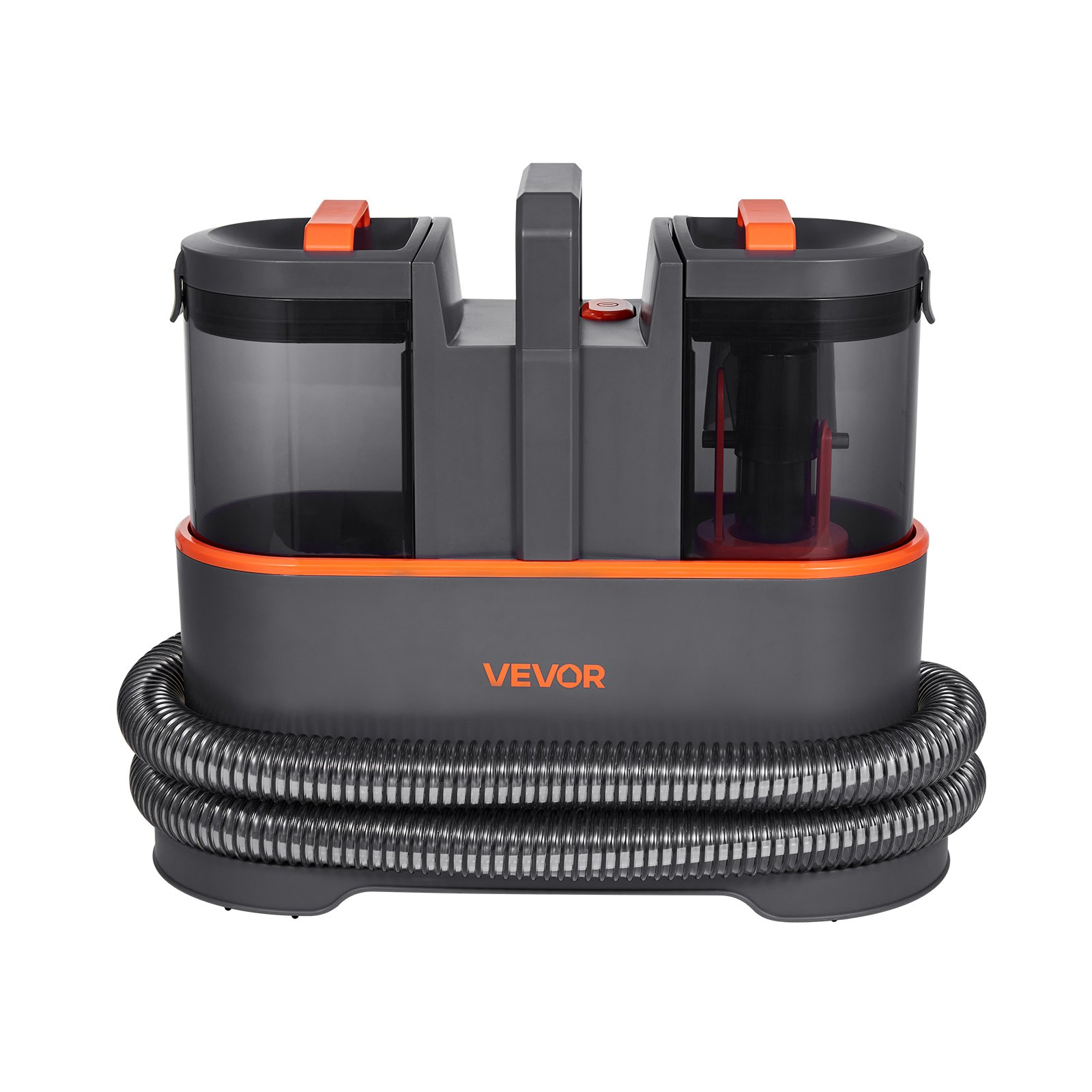 VEVOR Carpet Cleaner Machine, 1.5 L Clean Water Tank & 0.8 L Dirty Water Tank, Portable Upholstery Shampooer, 11.5Kpa Handheld Furniture Extractor, Spot and Stain Deep Cleaner for Rug, Couch, Car