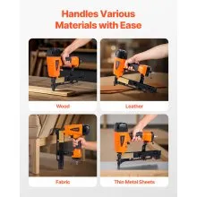 VEVOR Pneumatic Staple Gun 16 Gauge 7/16-inch Medium Crown Air Stapler 70-120PSI