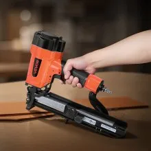 VEVOR Pneumatic Staple Gun, 16 Gauge 1-inch Wide Crown Pneumatic Stapler 5/8" to 1-1/2" Length, 70-120PSI Air Staple Gun with Two Firing Modes for Roof Decking, Wall Sheathing, Fencing, Subflooring