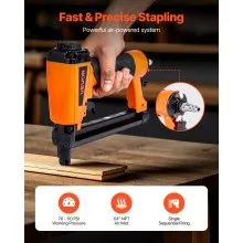 VEVOR Pneumatic Staple Gun 20 Gauge T50 Pneumatic Upholstery Stapler 7/16" Crown