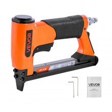 VEVOR Pneumatic Staple Gun, 21 Gauge Air Upholstery Stapler for 80 Series Fine Wire Staples 1/2" Crown 1/4"-5/8" Length, Max 150PCS Loading Air Staple Gun for Upholstering, Woodworking, DIY Projects