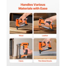 VEVOR Pneumatic Staple Gun, 22 Gauge Air Upholstery Stapler for 71 Series Fine Wire Staples 9.5mm Crown 6-16mm Length, Max 180PCS Loading Air Staple Gun for Upholstering, Woodworking, DIY Projects