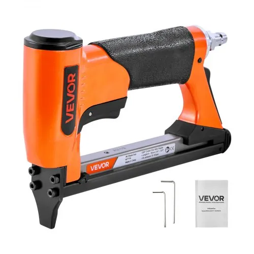 VEVOR Pneumatic Staple Gun, 22 Gauge Air Upholstery Stapler for 71 Series Fine Wire Staples 3/8" Crown 1/4"-5/8" Length, Max 180PCS Loading Air Staple Gun for Upholstering, Woodworking, DIY Projects