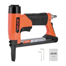 VEVOR Pneumatic Staple Gun, 22 Gauge Long-Nose Upholstery Stapler for 71 Series Fine Wire Staples 3/8-inch Crown 1/4"-5/8" Length, Max 180PCS Loading Air Staple Gun for Upholstering, Woodworking, DIY