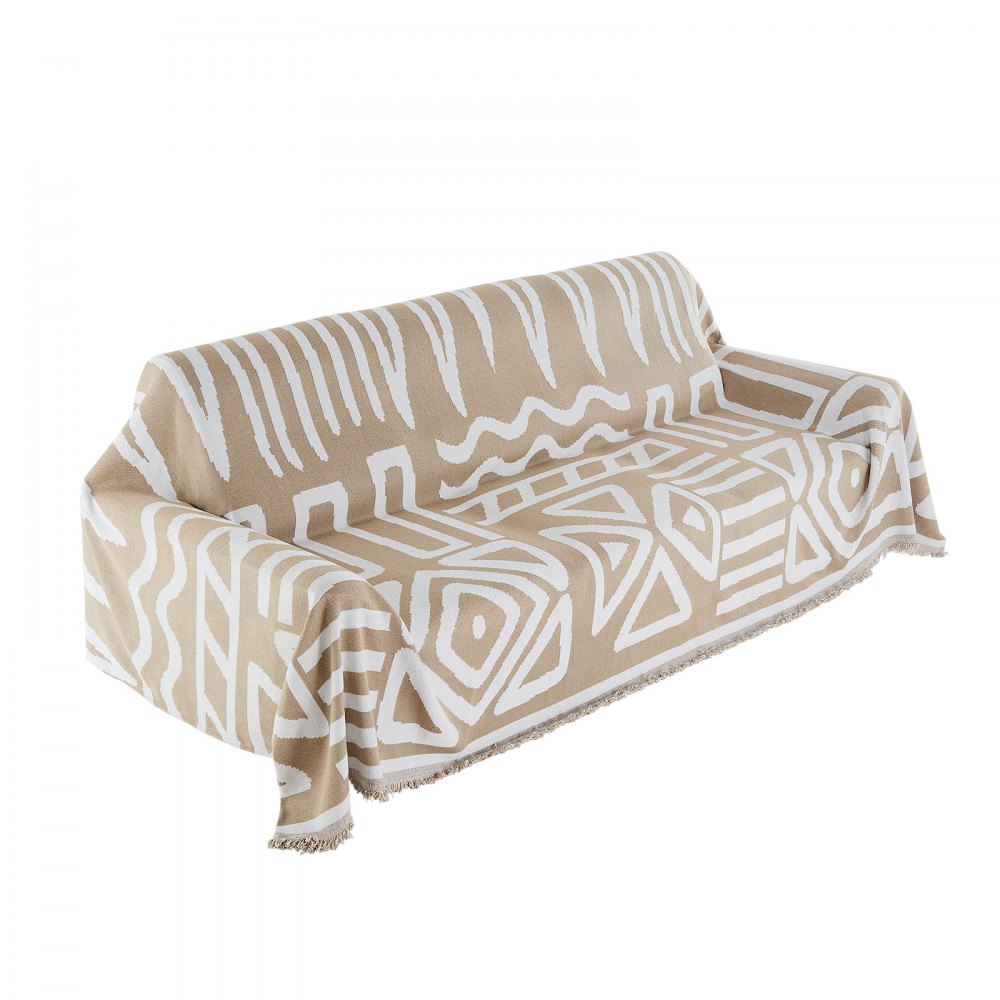 VEVOR Couch Cover, 117.72 x 71.26 Inch Boho Sofa Covers, Anti-Slip Chenille Cushion Protector for Sectional Sofa, Washable and Scratch-Resistant Love Seat Slipcover for Cat / Dog Sofa Protector, Khaki