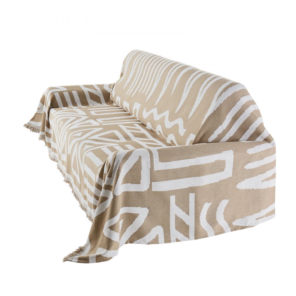 VEVOR Couch Cover, 117.72 x 71.26 Inch Boho Sofa Covers, Anti-Slip Chenille Cushion Protector for Sectional Sofa, Washable and Scratch-Resistant Love Seat Slipcover for Cat / Dog Sofa Protector, Khaki