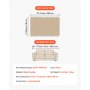 VEVOR Couch Cover, 117.72 x 71.26 Inch Boho Sofa Covers, Anti-Slip Chenille Cushion Protector for Sectional Sofa, Washable and Scratch-Resistant Love Seat Slipcover for Cat / Dog Sofa Protector, Khaki