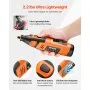 VEVOR 119-Piece Cordless Rotary Tool Kit, DC12V Portable Mini Power Rotary Tool, 28-Level Speed 5000-32000 RPM Multi-Purpose DIY Tools for Engraving, Sanding, Polishing, Carving, Cutting, DIY Crafts