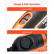 VEVOR 84-Piece Rotary Tool Kit, 200W Mini Power Rotary Tool Corded , 6-Level Speed 8000-40000 RPM Multi-Purpose DIY Tools for Engraving, Sanding, Polishing, Carving, Grinding, Cutting, DIY Crafts