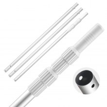 VEVOR Swimming Pool Pole 3.4 to 15 ft Telescopic Aluminum Alloy Twist Locking