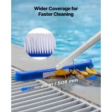 VEVOR Swimming Pool Cleaing Kit with Leaf Skimmer Bag Rake Nets & 2 Brush Heads
