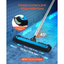 VEVOR Pool Brush Head for Inground Above Ground Swimming Pool with Side Brushes