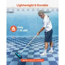 VEVOR Pool Brush Head for Inground Above Ground Swimming Pool with Side Brushes