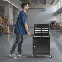 VEVOR Rolling Tool Chest 5 Drawers Tool Storage Cabinet with Lockable Wheels