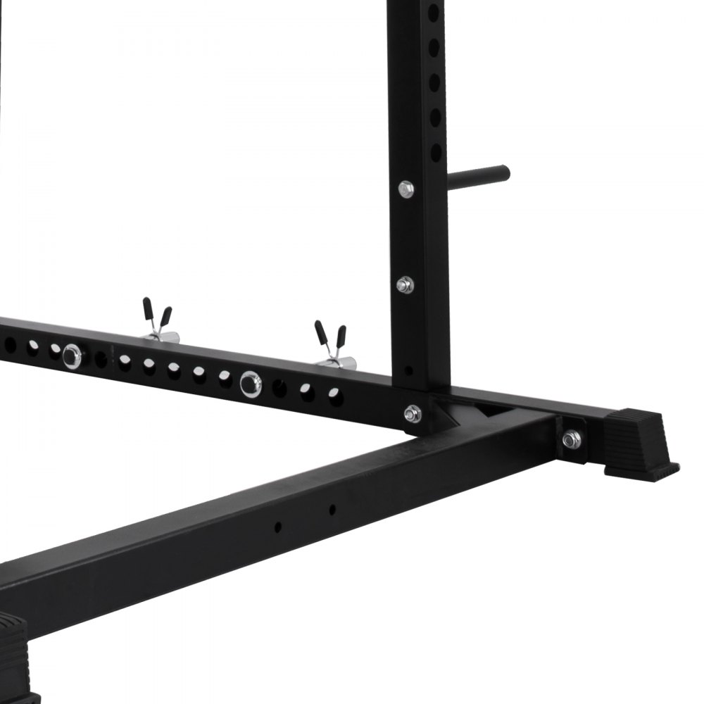 Fitness 48" Deep Short Power Tower Deep Rack Squat Barbell Pull Up Rock Updated