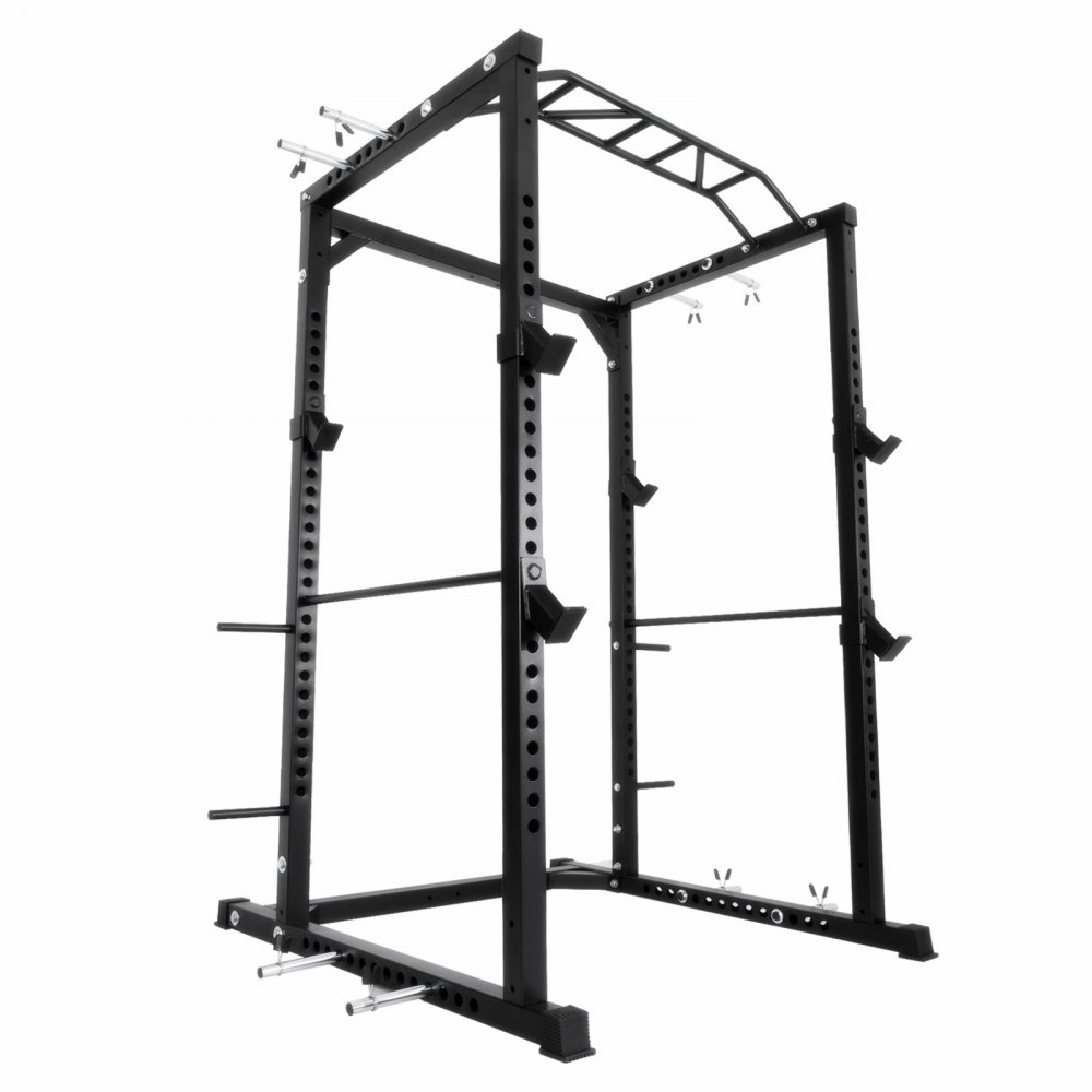 Fitness 48" Deep Short Power Tower Deep Rack Squat Barbell Pull Up Rock Updated
