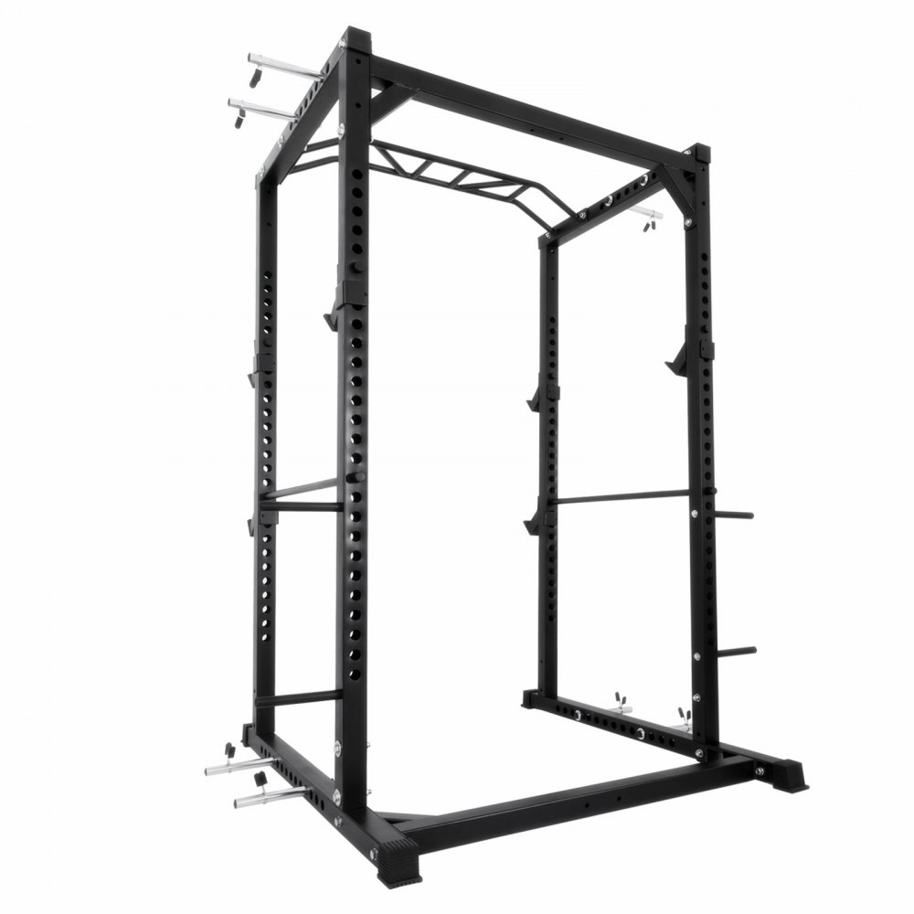 Fitness 48" Deep Short Power Tower Deep Rack Squat Barbell Pull Up Rock Updated