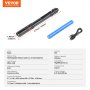 VEVOR 5.9 Inch Rechargeable Penlight, 300 lumens 3 Lighting Modes Pocket Pen Light, Adjustable Focus, IP44 Waterproof, Aluminum Alloy for Camping, Reading, Repairing, Night Walking