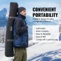VEVOR Portable Ice Shelter, 4-6 Person Insulated Pop-Up Ice Fishing Tent, 50 Square Feet Fishable Area, Thermal Ice Shanty for Winter Fishing, Ice Cube with Anchors, Ropes, Carrying Bag, 130"x130"