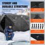 VEVOR 6-8 Person Ourdoor Portable Ice Shelter Pop-Up Ice Fishing Shanty Tent