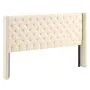 VEVOR Headboard, King Size Headboard with Adjustable Height, Comfortable Diamond Tufted for King Size Bed, W84.1 x H (54.33-60.24) x D 8.27 in, Ideal for Bedroom, Hotel, Homestay, Dormitory, Cream