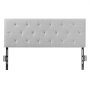 VEVOR Headboard, Full Size Headboard with Adjustable Height, Comfortable Diamond Tufted for Full Size Bed, W 56.3 x H（35.6-47.4）inches, Ideal for Bedroom, Hotel, Homestay, Dormitory, Light Grey