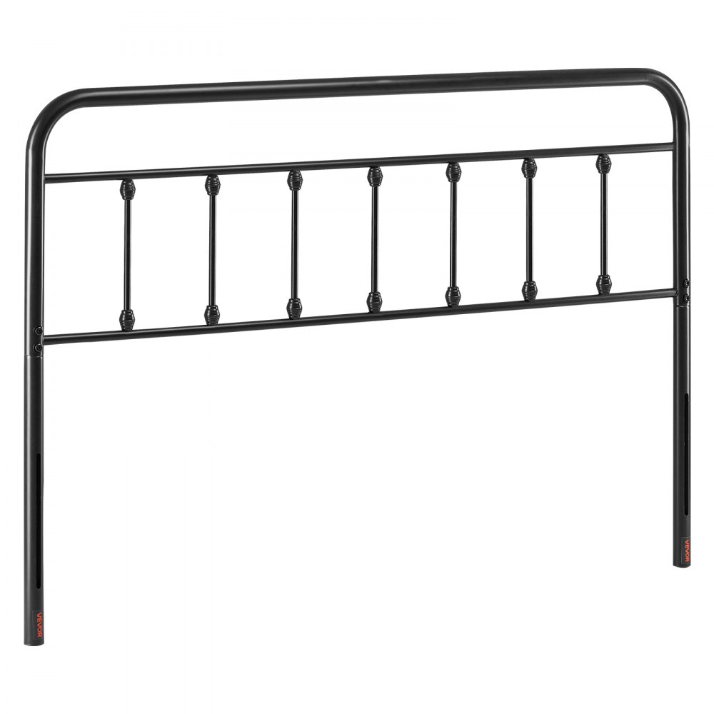 VEVOR Metal Headboard, Queen Size Headboard with Adjustable Height, Metal Headboard for Queen Size Bed, W59.65 x H40.55 x D1.5 inches, Ideal for Bedroom, Hotel, Homestay, Dormitory, Black