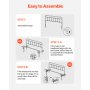 VEVOR Metal Headboard, Queen Size Headboard with Adjustable Height, W59.65 x H40.55 x D1.5 inches, Ideal for Bedroom, Hotel, Homestay, Dormitory, Black
