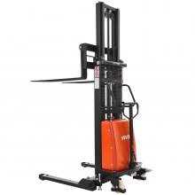 VEVOR Semi Electric Pallet Stacker 3300 lbs Pallet Truck Dolly 96.06-inch Lift