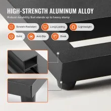 Pedalera de guitarra VEVOR, 20'' x 11'', aleación de aluminio, 2,2 libras, pedalera de efectos de guitarra superligera, con bolsa de transporte, correa fija con velcro, correa para el hombro, tiras enrollables, capacidad para 10-12 pedales de guitarra