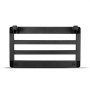VEVOR guitar pedal board with three black horizontal slats and two attachable end brackets.