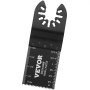 VEVOR 50PCS Oscillating Saw Blades, Universal Quick Release Oscillating Saw Blades, Multitool Tool Blades for Wood Plastic Aluminum, Fit Dewalt Bosch Milwaukee Hitachi Chicago Craftsman