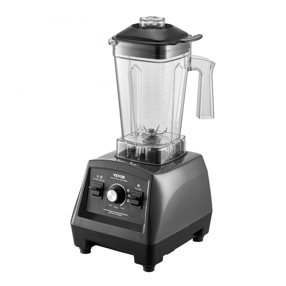 VEVOR Blender for Smoothies, 61 oz 1400W, Professional Blender with Powerful Motor, Multi-Functional Food Processing Blender with 2 Cups for Smoothie/Milkshake/Juice, Fits for Kitchen