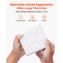 2-Gang Toggle Light Switch Outlet Covers Wall Plates 4.61 x 4.53in White 5 Pack