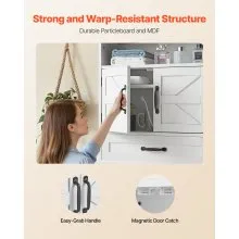 VEVOR Bathroom Wall Cabinet Storage Medicine Cabinet 2 Doors & Shelves & Drawer
