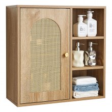 VEVOR Bathroom Wall Cabinet Over Toilet Storage Medicine Cabinet Door & Shelves