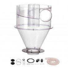 Séparateur de poussière cyclonique VEVOR pour aspirateur 4" pour réservoir de 5 à 10 gallons