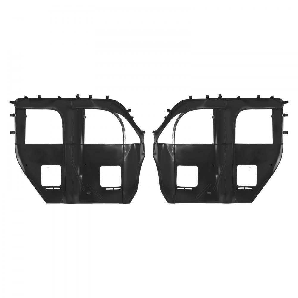 VEVOR Cab Enclosure Upper Doors, Compatible with CFMOTO Uforce 1000 XL 2022-2024, Soft Upper Doors, Windproof Waterproof Upgraded Zipper UTV Soft Side Window Kit, Fit with Side Mirrors and Windshields