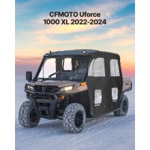 UTV Cab Enclosure Upper Doors Set Zipper for CFMOTO Uforce 1000 XL 2022-2024