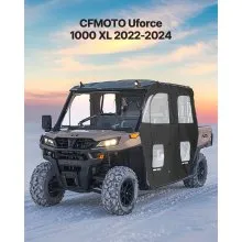 UTV Cab Enclosure Upper Doors Set Zipper for CFMOTO Uforce 1000 XL 2022-2024