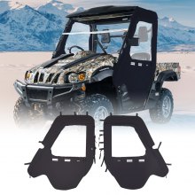 UTV Cab Enclosure Upper Doors Set Zipper for Hisun 500 700 and Axis 500 700