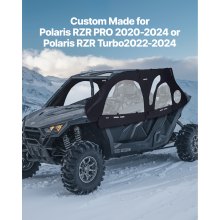 UTV Cab Enclosure Upper Doors Set for Polaris RZR PRO 2020-2024/Turbo 2022-2024