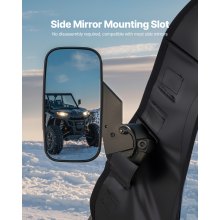 UTV Cab Enclosure Upper Doors Set for Polaris RZR PRO 2020-2024/Turbo 2022-2024