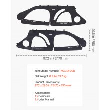 UTV Cab Enclosure Upper Doors Set for Polaris RZR PRO 2020-2024/Turbo 2022-2024
