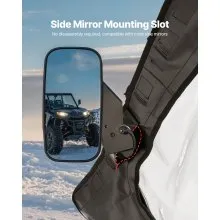 UTV Cab Enclosure Upper Doors Zipper for Polaris RZR PRO XP/Turbo R 2020-2024