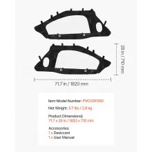 UTV Cab Enclosure Upper Doors Zipper for Polaris RZR PRO XP/Turbo R 2020-2024