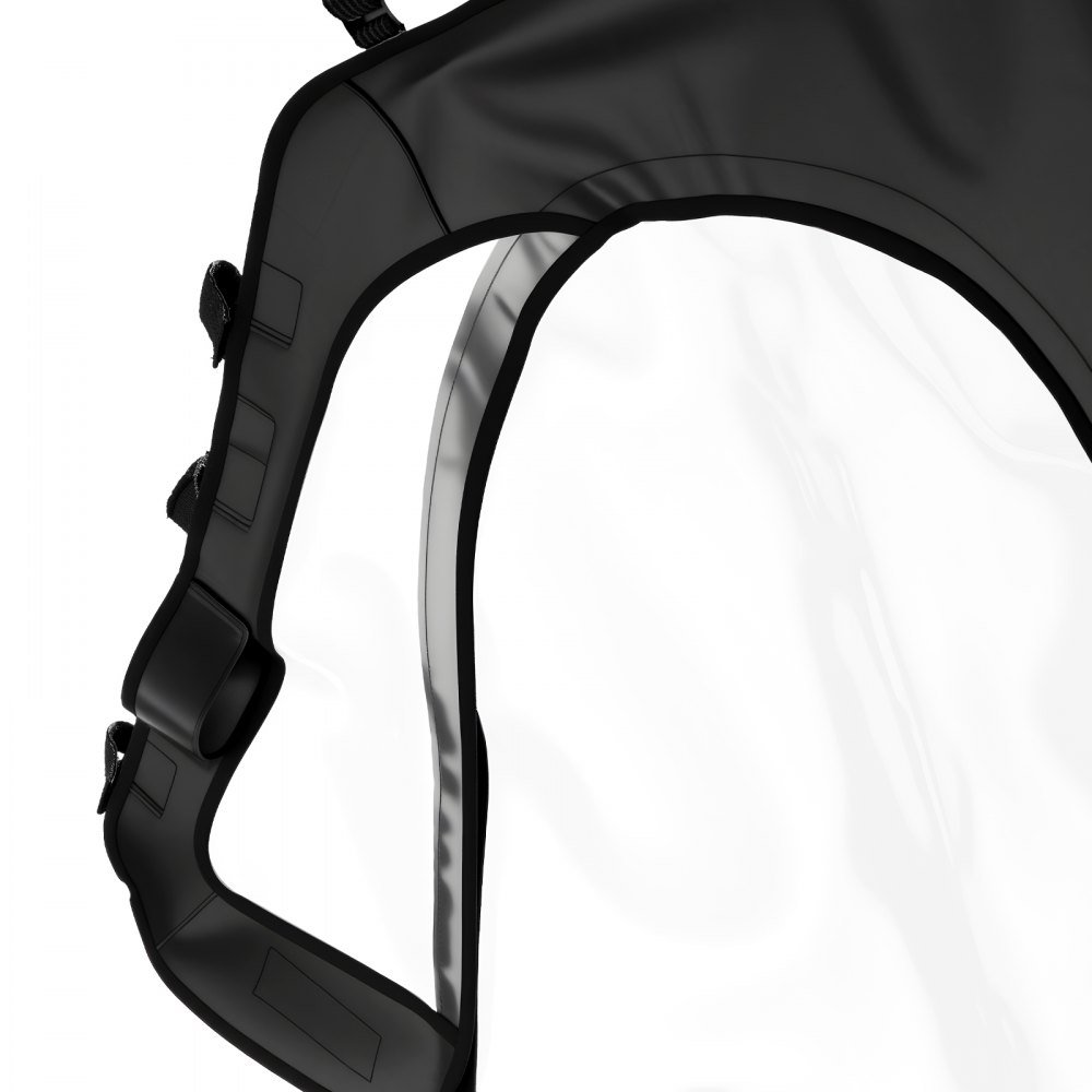 VEVOR Cab Enclosure Upper Doors, Compatible with Polaris RZR XP 1000/XP Turbo 2014-2023, Soft Upper Doors, Windproof Upgraded Zipper UTV Soft Side Window Kit, Work with Side Mirrors and Windshields