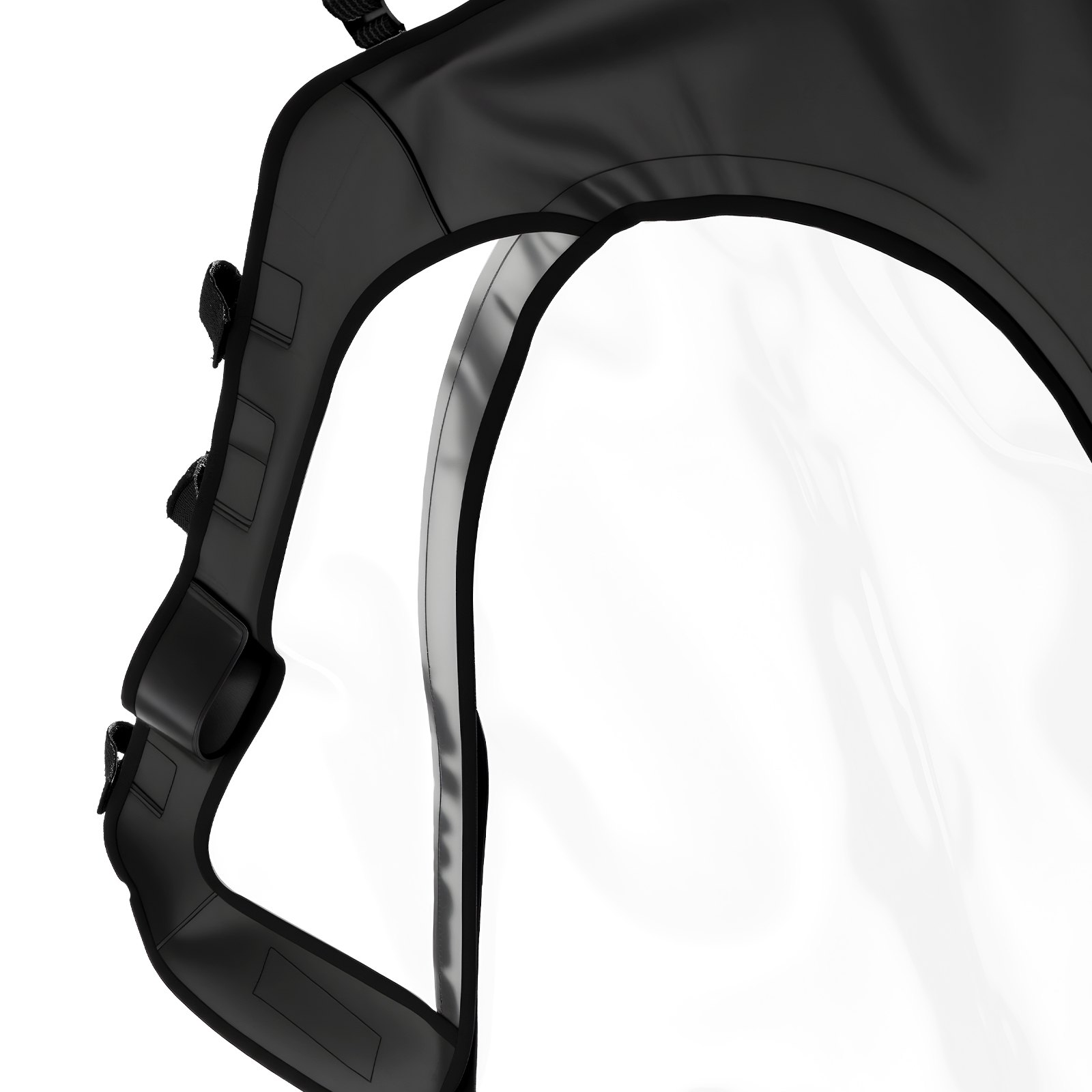 VEVOR Cab Enclosure Upper Doors, Compatible with Polaris RZR XP 1000/XP Turbo 2014-2023, Soft Upper Doors, Windproof Upgraded Zipper UTV Soft Side Window Kit, Work with Side Mirrors and Windshields