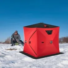 2-Person Ice Fishing Shelter Tent Portable Pop Up House Outdoor Fish Equipment